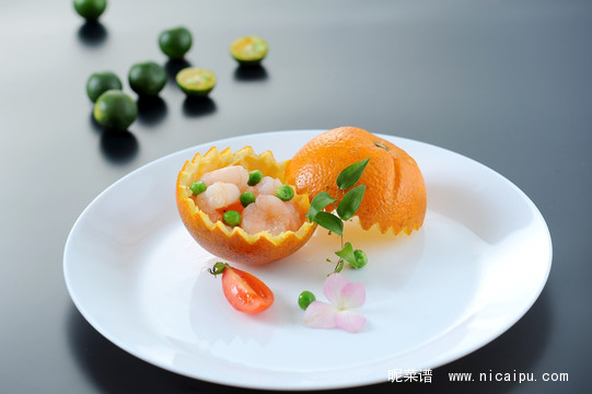 鲜橙虾仁